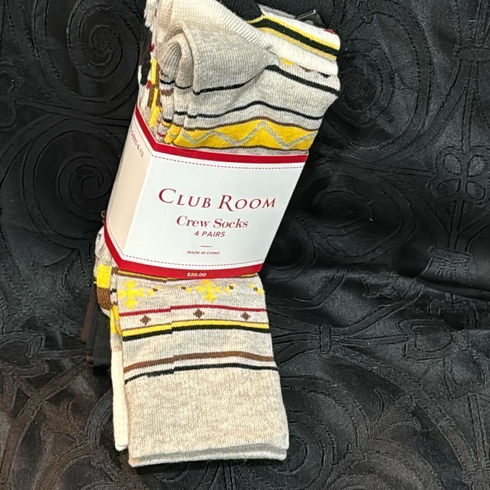 Club room crew socks 4 pack